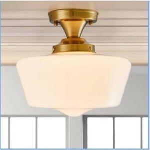 Schoolhouse Light Fixture Modern Gold Ceiling Light